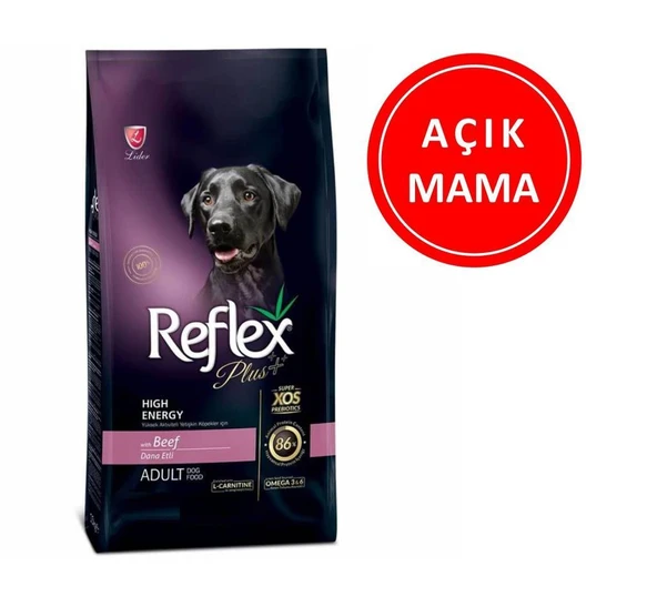 Reflex Plus Biftekli High Energy Köpek Maması 1 Kg AÇIK ürün görseli 1