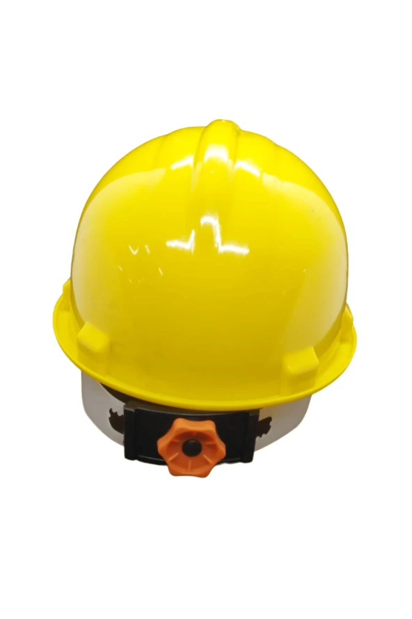 ARKADAN AYARLI HAVA DELİKSİZ SARI BARET - 2