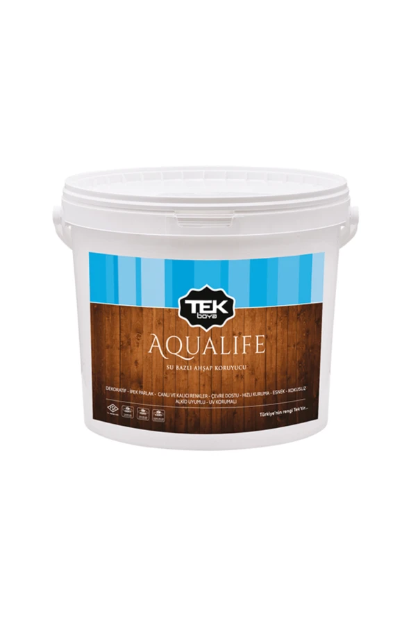 TEK AQUALIFE SU BAZLI AHŞAP KORUYUCU AÇIK MEŞE 0,75Lt