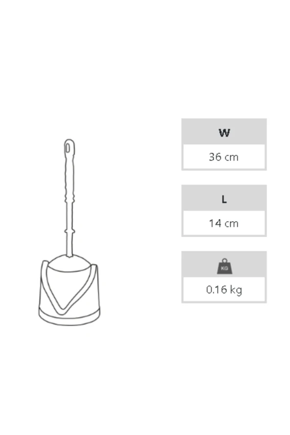 A FORM GONCA MUHAFAZALI  KLOZET FIRÇASI*32 - 2