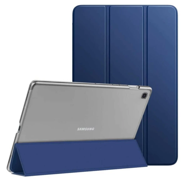 Samsung Galaxy Tab A7 10.4 T500 T505 T507 Kılıf PU Deri Smart Standlı Case - 6
