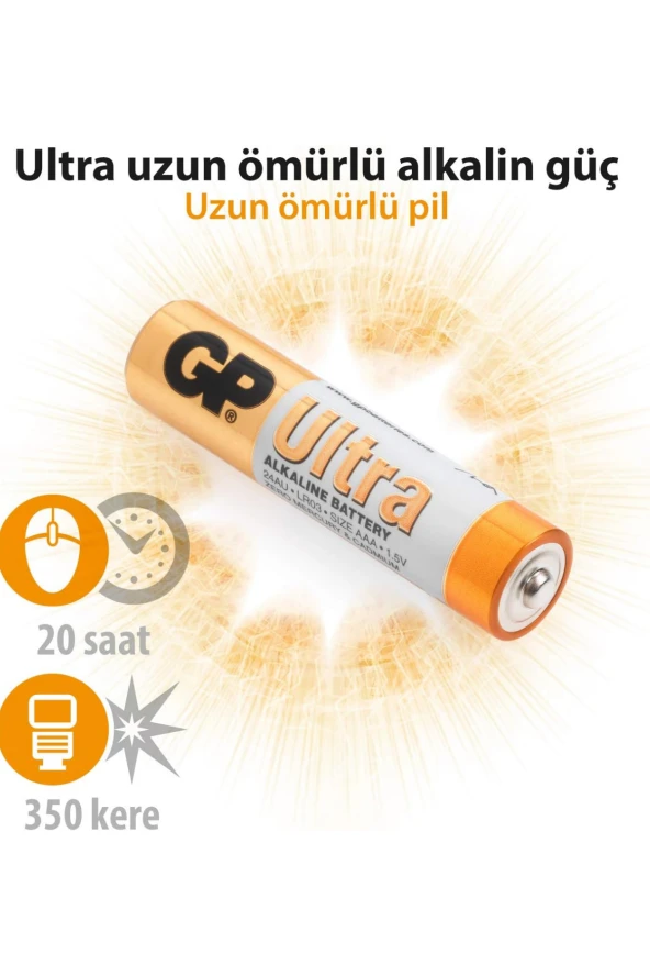 GP ULTRA 15AU-2VES12 ALKALİN KALEM PİL