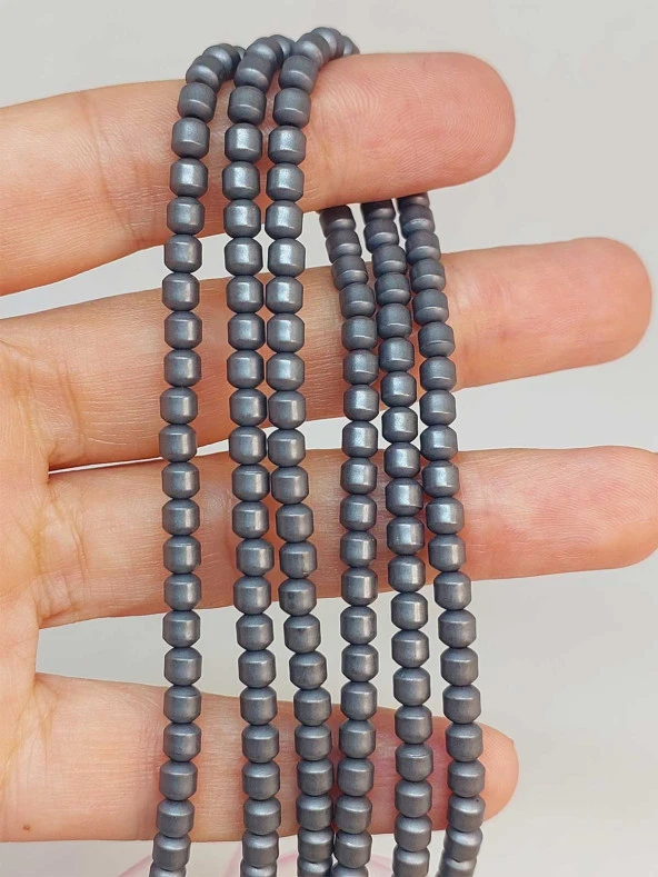 Hematit Taşı Dizi 3.5*3.5mm (48208) ürün görseli