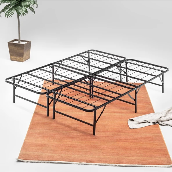 Mobpazar Katlanır Somya,Katlanır Metal Karyola 150x200 cm - 1