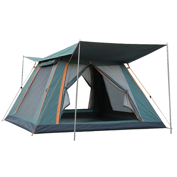Yek Outdoor 4 Kişilik Tam Otomatik Tenteli Kamp Çadırı 240x240x160 - 1