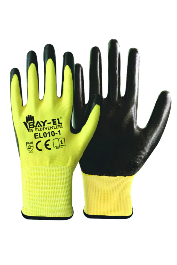 BAY-TEC ORJİNAL ELDİVEN 1/2    9  (SARI-SİYAH)