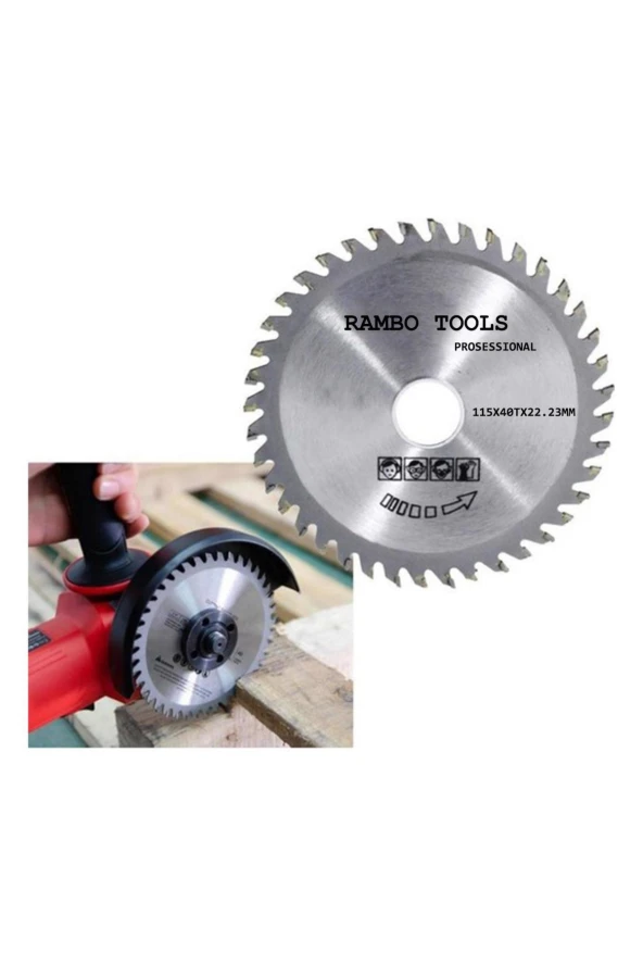 RAMBO KANALLI ELMAS UÇLU SUNTA TESTERE 115*40T*22.23 MM