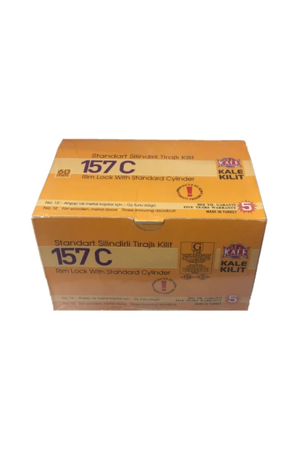 KALE 157 C STANDART SİLİNDİRLİ TRAJLI KİLİT - 2