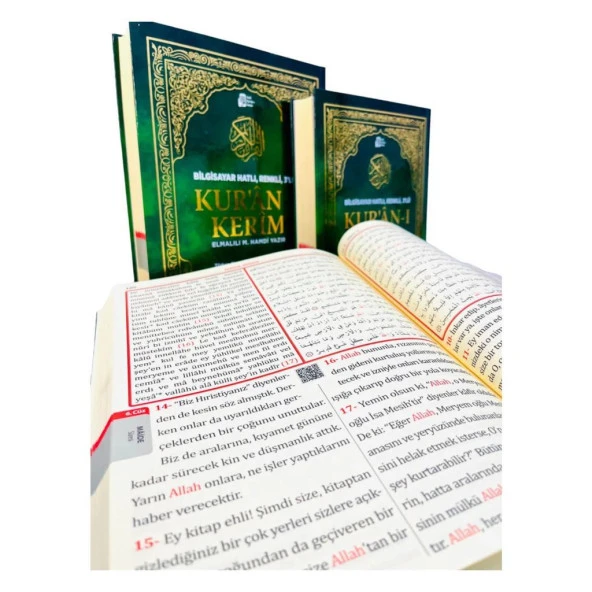 Merve Yayınları Kur'an-ı Kerim Meali ve Türkçe Okunuşlu 3’lü - Elmalılı Hamdi Yazır Rahle Boy - 2