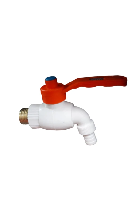 PLASTİK MUSLUK KÜRESEL KOLLU SARI DİŞLİ - 2