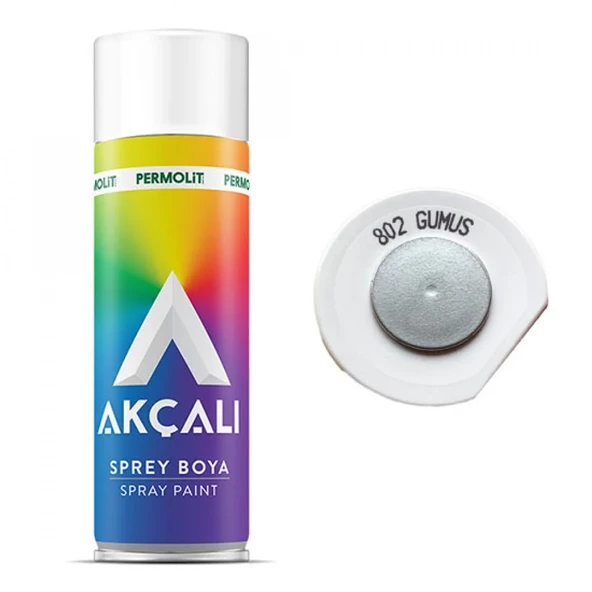 Akçalı Sprey Boya 400 ml 802 Gümüş