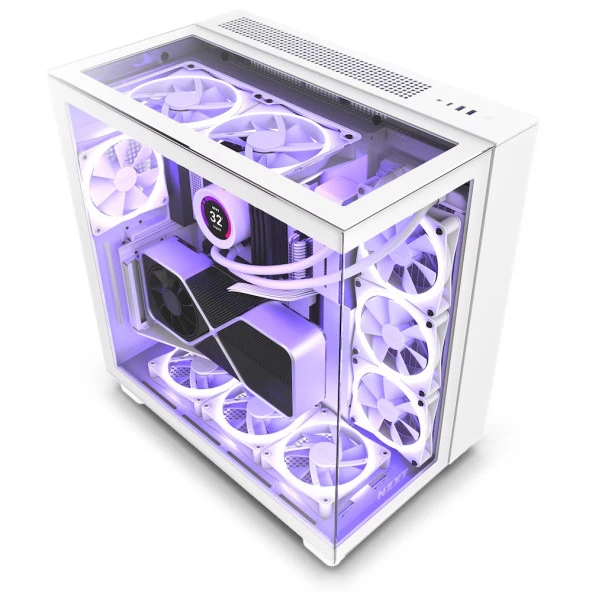 NZXT H9 Elite CM-H91EW-01 Beyaz ATX Oyuncu Kasası