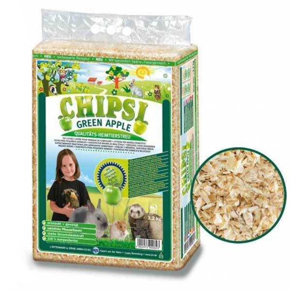Chipsi Green Apple Yeşil Elma Aromalı Kemirgen Talaşı 3,2 kg ürün görseli