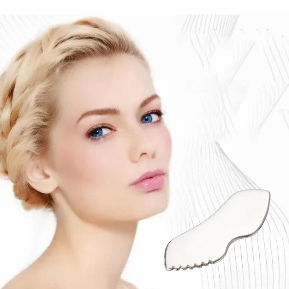 Metal Yüz Masaj Aleti Face Guasha Kelebek Graston Aparatı ürün görseli