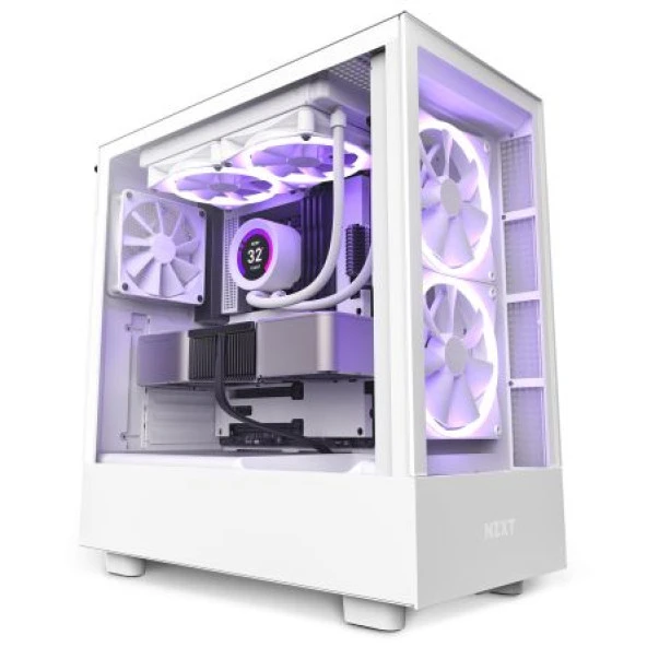 NZXT H5 Elite Edition CC-H51EW-01 ATX Bilgisayar Kasası Beyaz