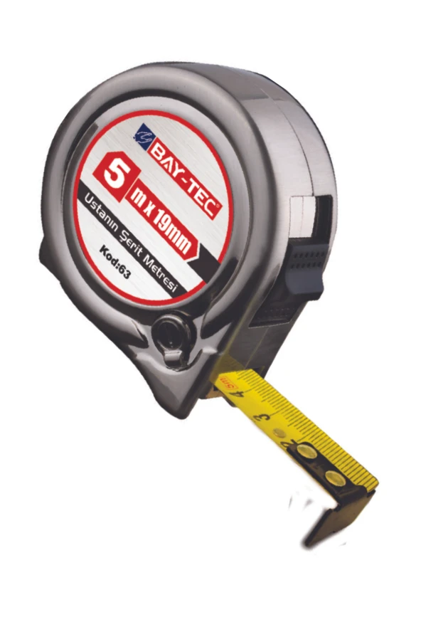 BAY-TEC ŞERİT METRE  KROM   5 X 25mm