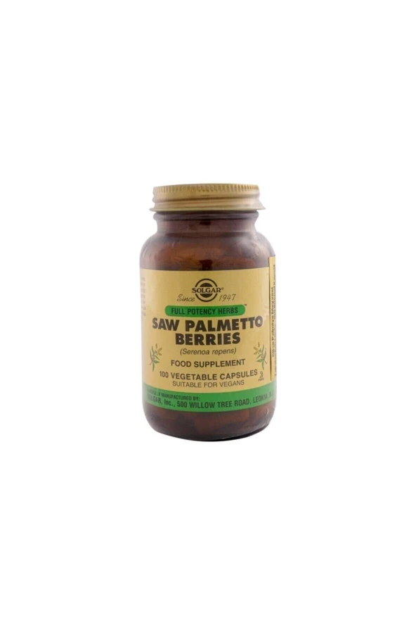 Solgar Saw Palmetto Berries 100 Kapsül Vitamin
