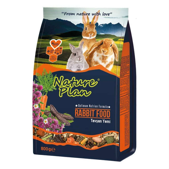 Nature Plan Tavşan Yemi 800 gr ürün görseli