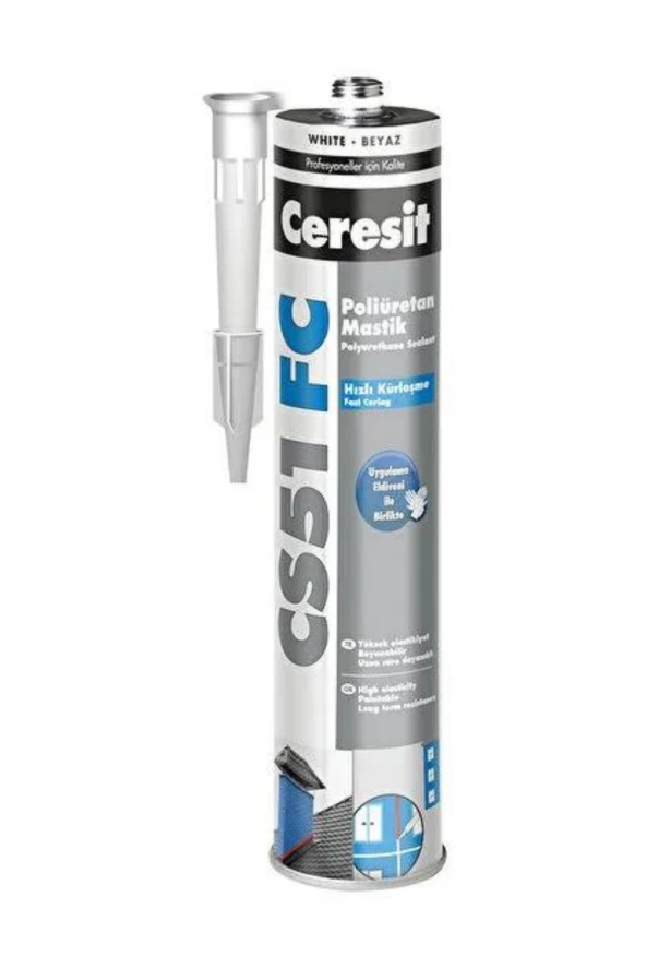 CERESIT PU MASTİK 280 ML BEYAZ CS 51