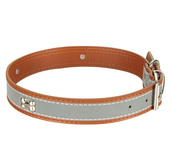 Sanlian Köpekler İçin Kemik Desenli Reflektörlü Boyun Tasması 2,5-55 cm ürün görseli