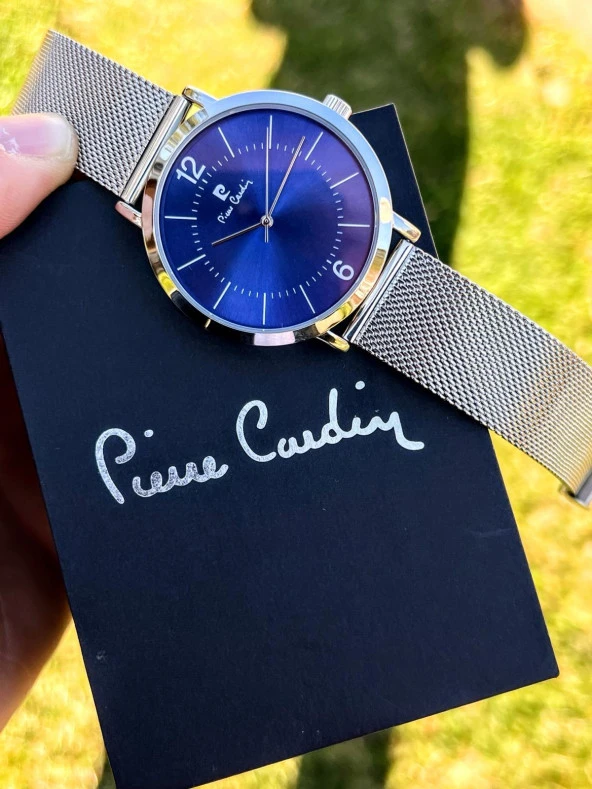 Pierre Cardin Çelik Kordon 30 Mt Suya Dayanıklı Özel Seri Hasır Kordon Erkek Kol Saati PCE800011F104 - Resim 5