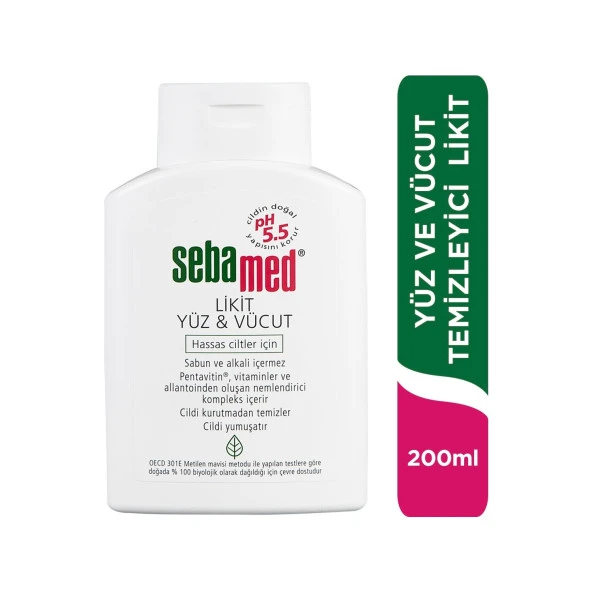 Sebamed Likit Yüz ve Vücut Temizleyici 200 ml 2 Adet