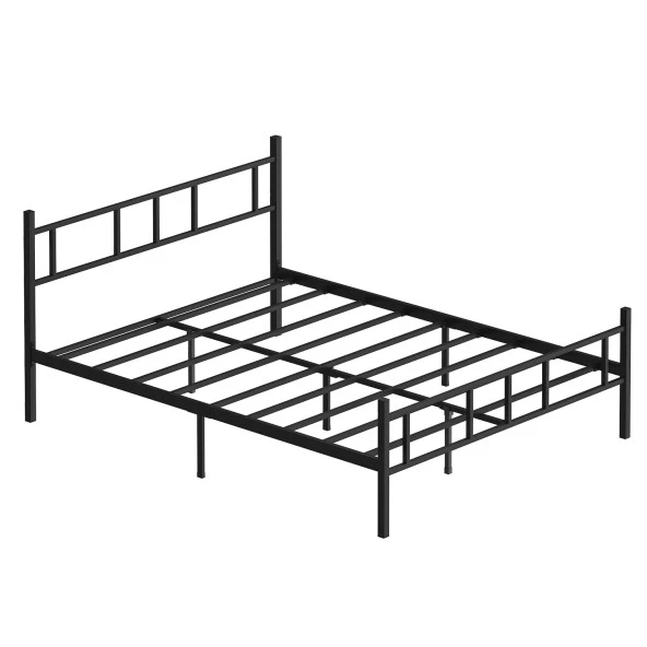 Mobpazar Metal Karyola, Akın Metal Karyola, 140x200 cm Siyah, Ferforje Karyola - 5