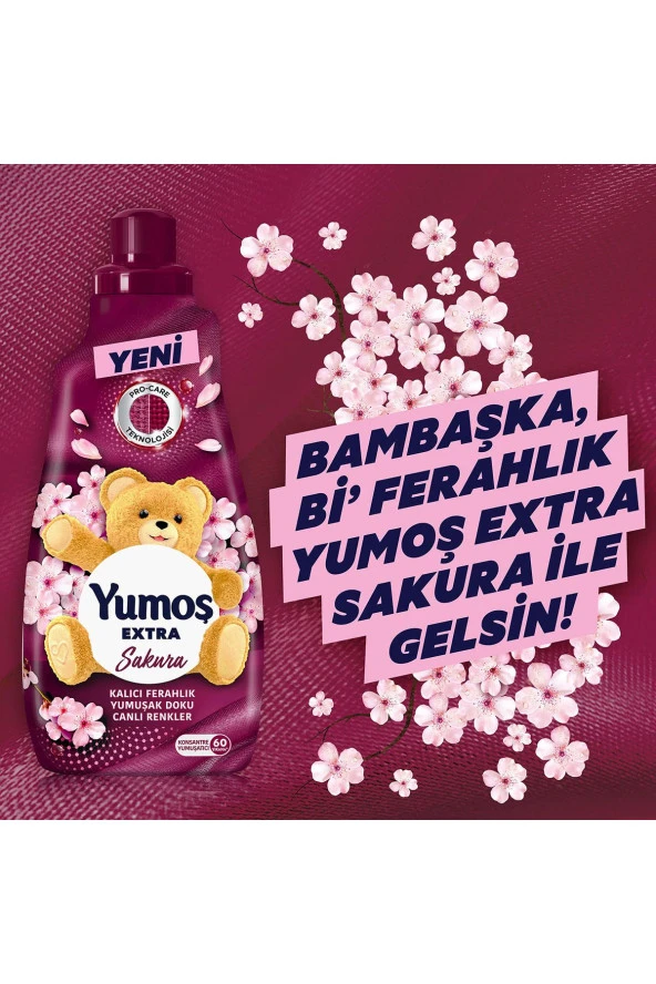 Yumoş Extra Çamaşır Yumuşatıcı Sakura 1440 ml X4 - 4