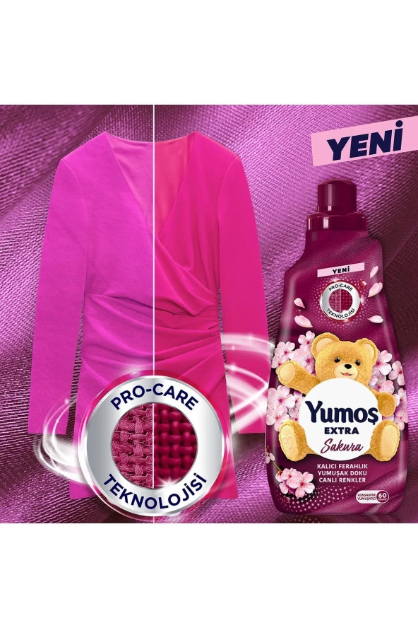 Yumoş Extra Çamaşır Yumuşatıcı Sakura 1440 ml X4 - 5