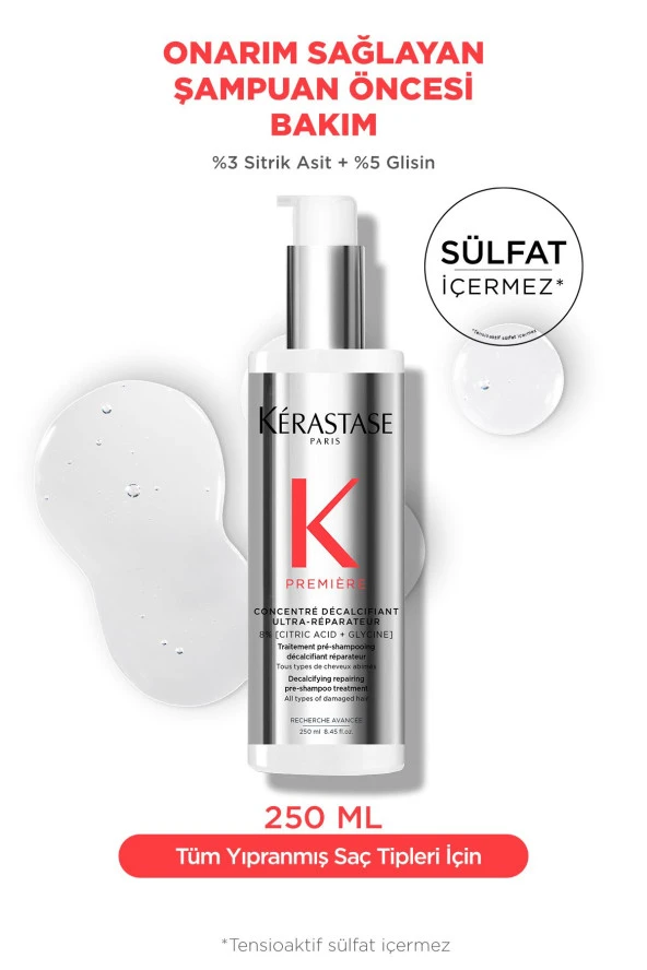 Kerastase Premiere Concentré Décalcifiant Ultra-Réparateur Onarım Sağlayan Şampuan Öncesi Bakım250ml