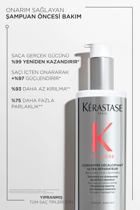 Kerastase Premiere Concentré Décalcifiant Ultra-Réparateur Onarım Sağlayan Şampuan Öncesi Bakım250ml - 3