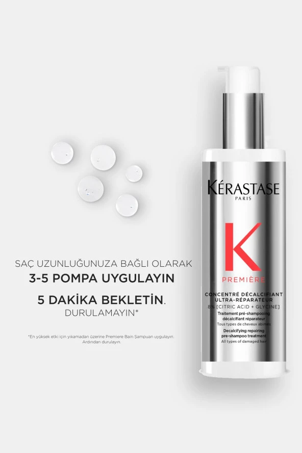 Kerastase Premiere Concentré Décalcifiant Ultra-Réparateur Onarım Sağlayan Şampuan Öncesi Bakım250ml - 5