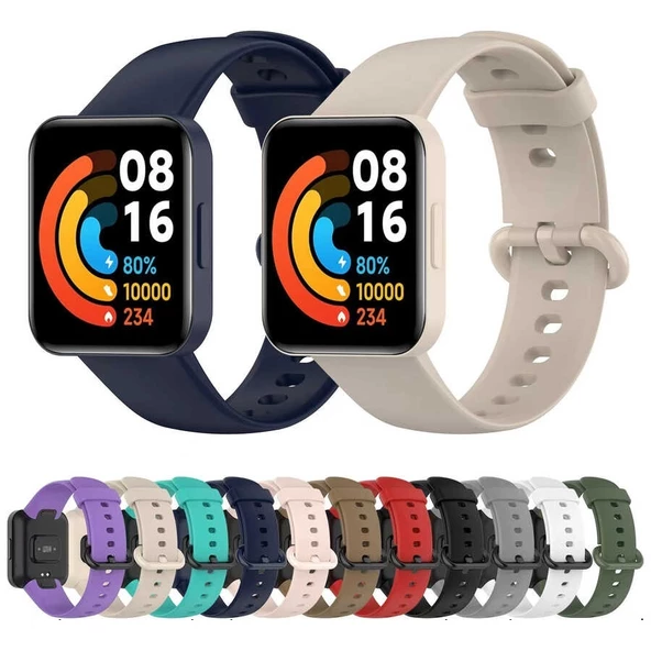 Xiaomi Redmi Watch 2 Lite Kordon Spor Silikon Kordon Mix