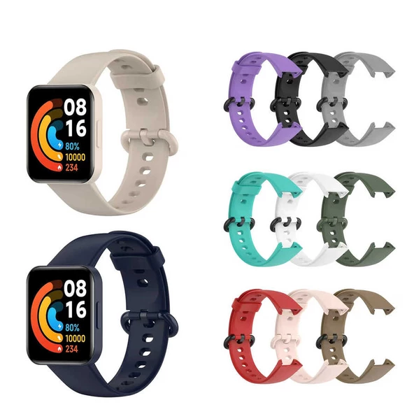 Xiaomi Redmi Watch 2 Lite Kordon Spor Silikon Kordon Mix - 9