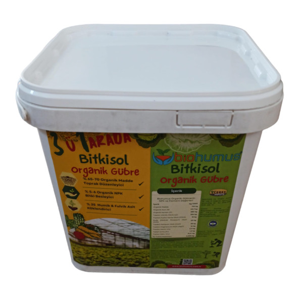 3 ü 1 ARADA, Biohumus Organik Gübre Bitki Besleyici, Kök Geliştirici, Toprak düzenleyici 5 Litre - 4