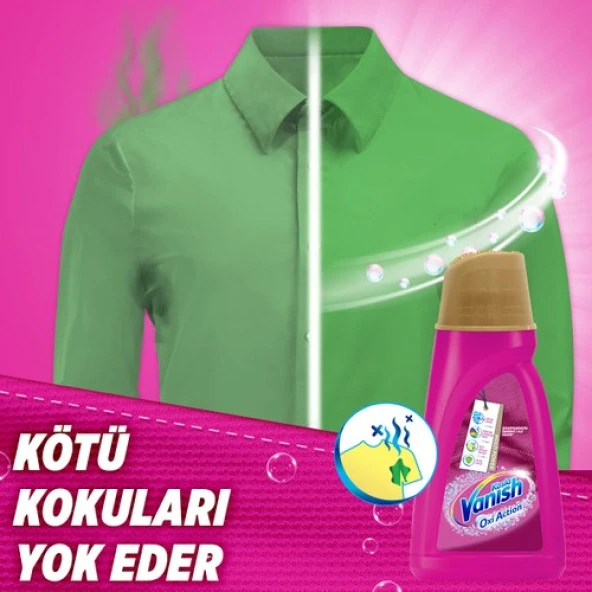 Vanish Kosla Oxi Action Gold Sıvı Leke Çıkarıcı 1000 ml Renkliler İçin - 6