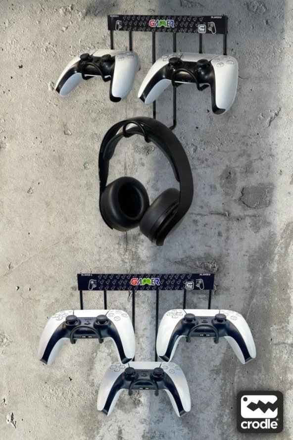 Dualsense Joystick Kulaklık Duvar Standı Gaming Ps4 Ps5 Xbox Joystick Controller Masa Altı Standı - 6