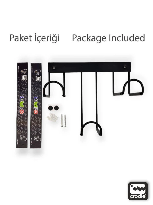 Dualsense Joystick Kulaklık Duvar Standı Gaming Ps4 Ps5 Xbox Joystick Controller Masa Altı Standı - 7