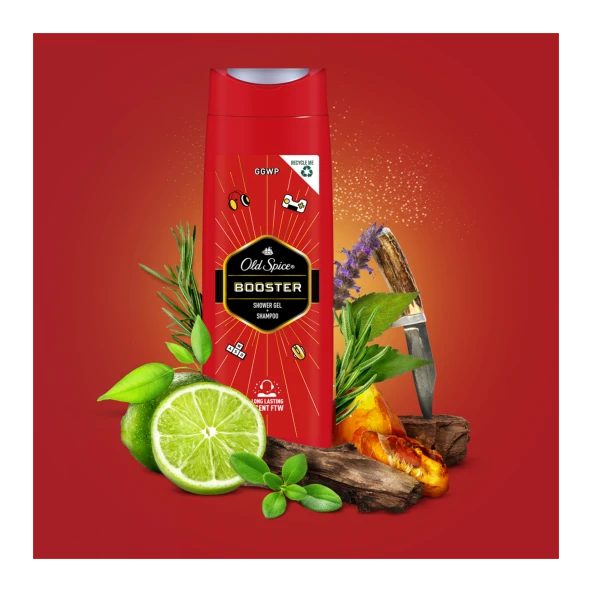 Old Spice Duş Jeli Booster 3'ü 1 Arada 400 ml - 2