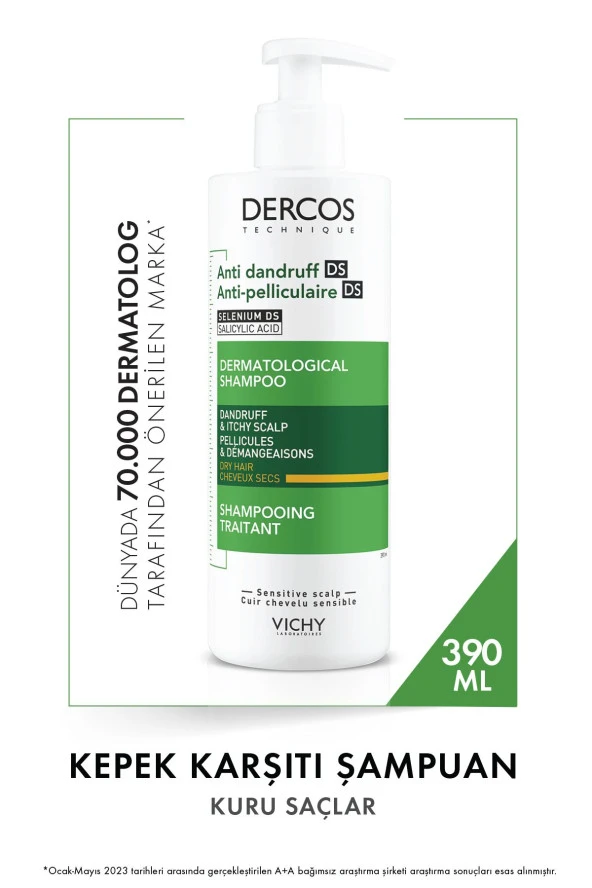 Vichy Dercos Anti-Dandruff Kepek Karşıtı Şampuan 3