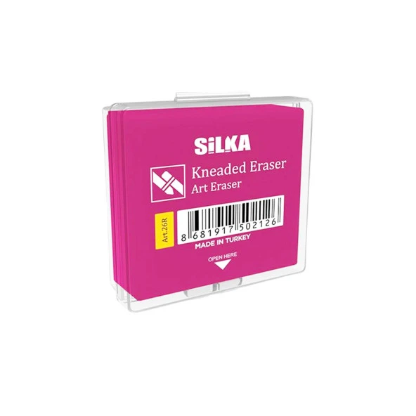 Silka Hamur Silgi  Neon Renk ART-26R (1 Adet)