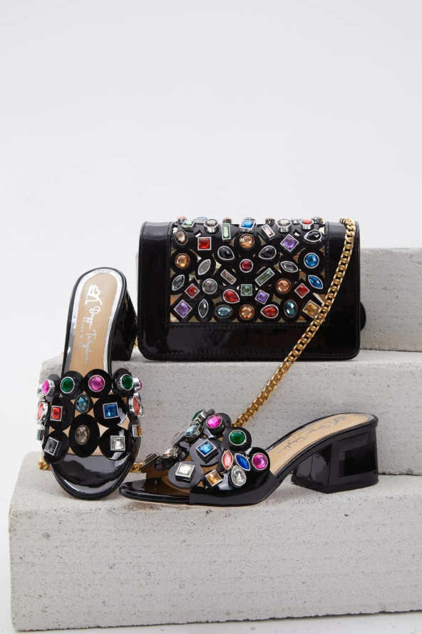 Duygushoesbag Kadın Hakiki DERİ Özel TASARIM Terlik - 6