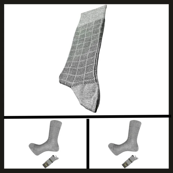 Uyguna-Yakala Kül Gri 18139-r5 Atlas Modal Erkek Çorabı-RAP.248 ürün görseli