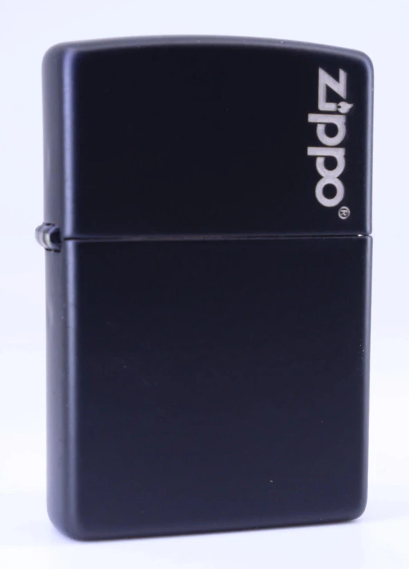 Zipoo Black Matte Classic Logo Lazer