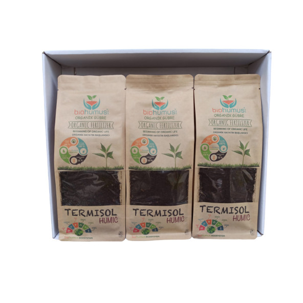 Organik Bitki besin Gübresi Biohumus Termisol Humic 1250 ML 3 Adet Set - 2