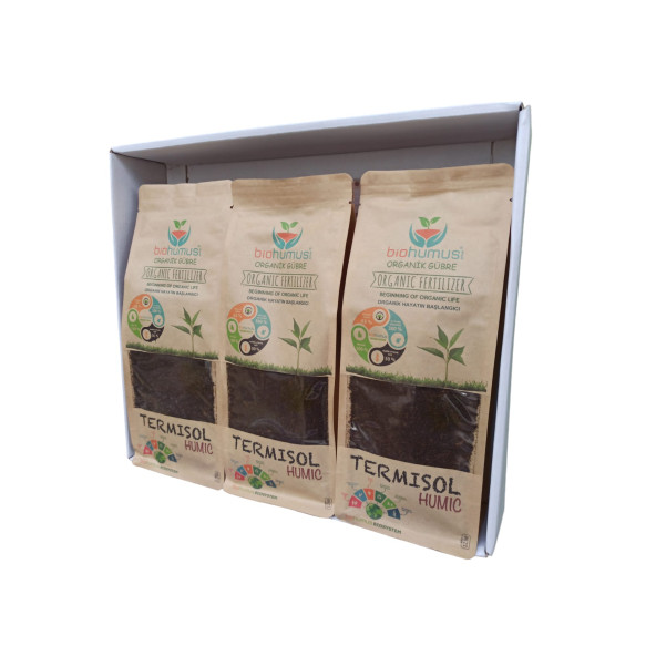 Organik Bitki besin Gübresi Biohumus Termisol Humic 1250 ML 3 Adet Set - 4