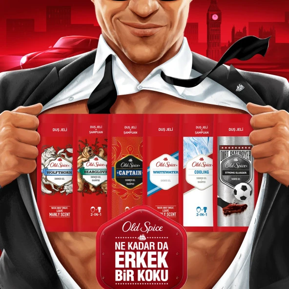 Old Spice Duş Jeli Whıtewater 3'ü 1 Arada 400 ml 3 Adet - 5