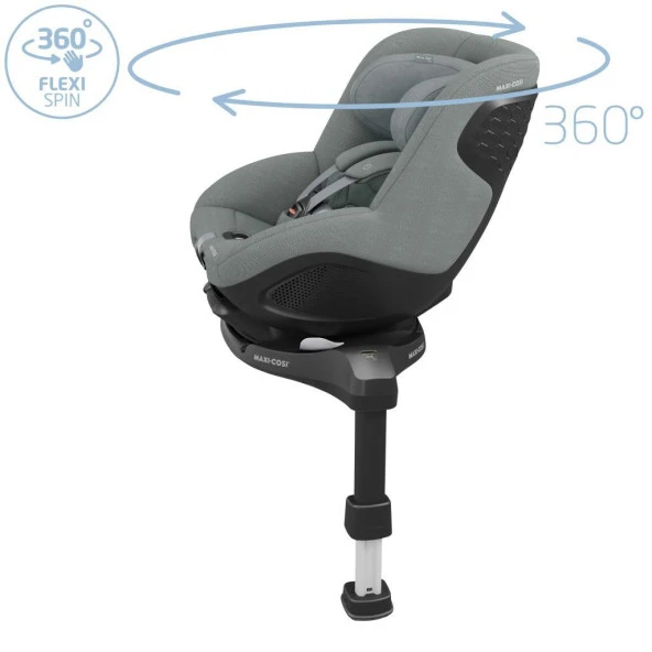Maxi-Cosi Mica 360 Pro I-Size SlideTech Kızaklı İsofix'li Dönebilir Yatabilir 0-18 Kg Bebek Oto Koltuğu Authentic Grey - 3