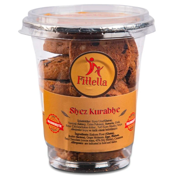 FİTTELLA SİYEZ KURABİYE (COOKİ) BARDAK 150GR