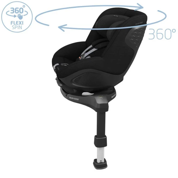 Maxi-Cosi Mica 360 Pro I-Size SlideTech Kızaklı İsofix'li Dönebilir Yatabilir 0-18 Kg Bebek Oto Koltuğu Authentic Black - 3